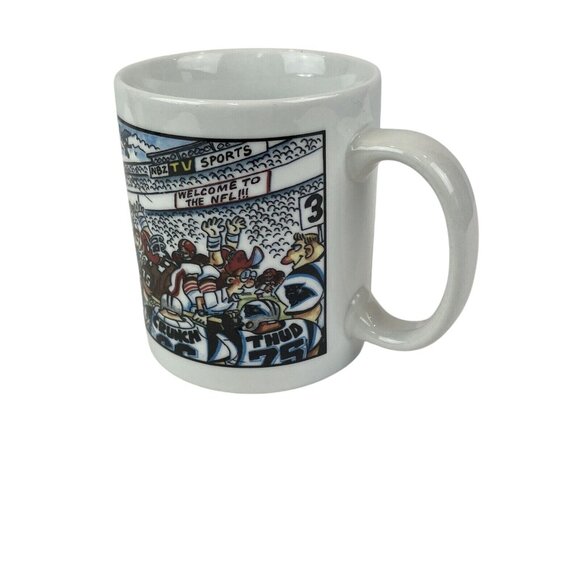Custom Edge Team NFL Carolina Panthers Cartoon Sports Football Coffee Mug - Picture 5 of 11